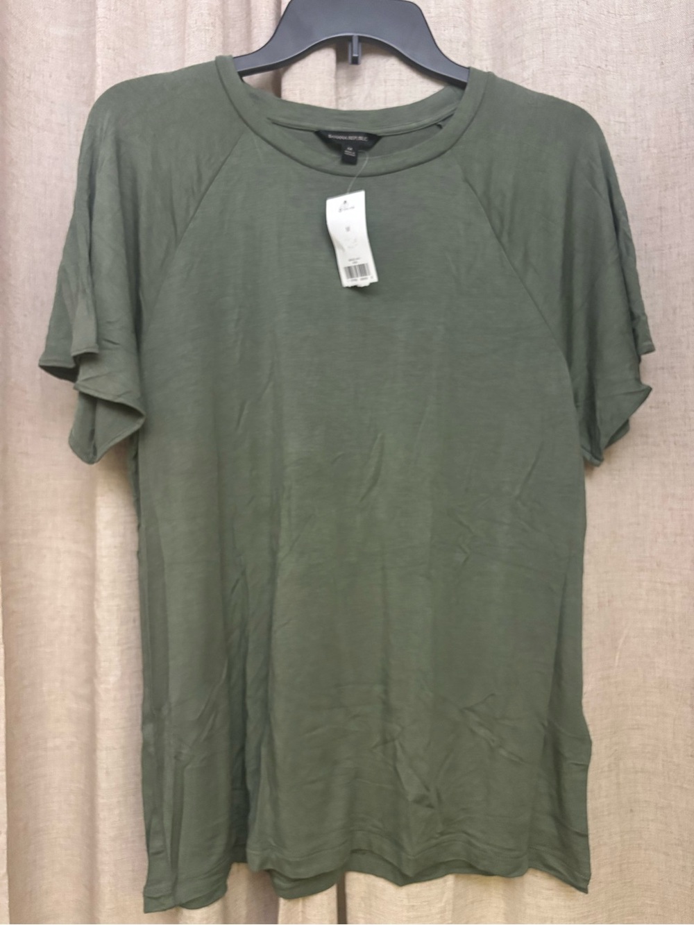 Banana Republic Olive Short-Sleeve Crewneck Tee